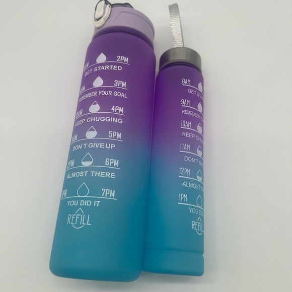 2 gradient set of water bottles , a set of 2 sizes, plastic water cups bottles - Picture 7 of 10